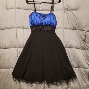 Blue & black Homecoming Dress